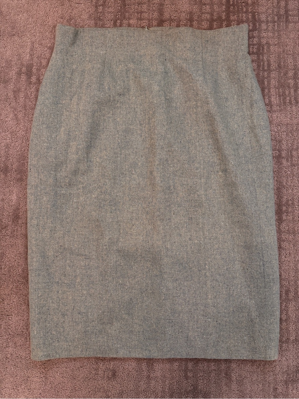 NWOT Spiegel Vintage Tweed Pencil Skirt Sage Blue Wool Blend Lined Size 18